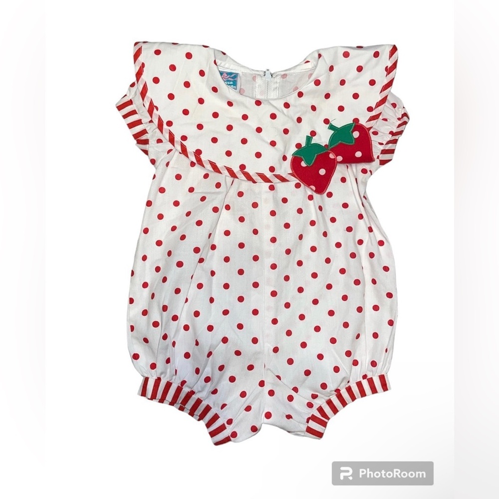 Melissa Jackson Vintage Strawberry Romper